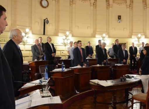 Fascendini recibió juntos a diputados y senadores a intendentes y presidentes comunales