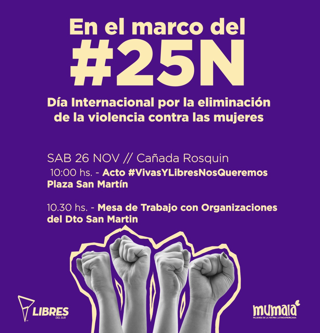 25N: la región marcha contra la violencia machista contra la mujer ...